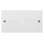 Molded White Square Profile 2G Blank Plate