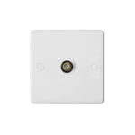 Molded White Curve Profile 1G Satellite Socket