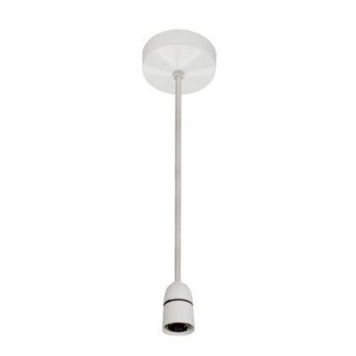 6" T2 Rated Ceiling Pendant Set White Short skirt lampholder LAMP Holder 