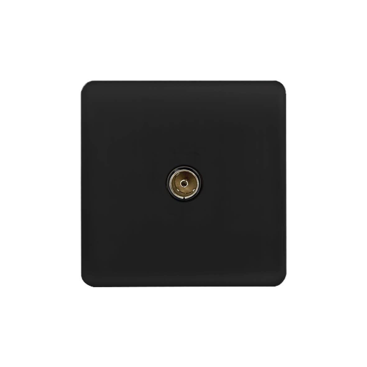 Screwless Curve Profile 1G Co-axial Socket