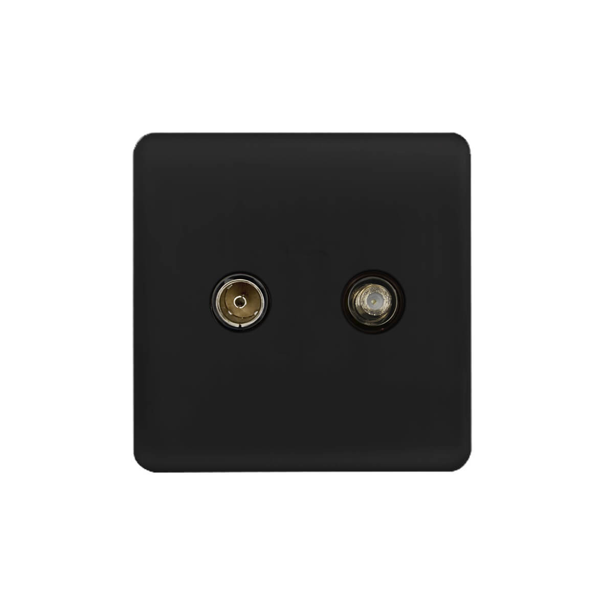 Screwless Curve Profile 2G Satellite and Co-axial Socket