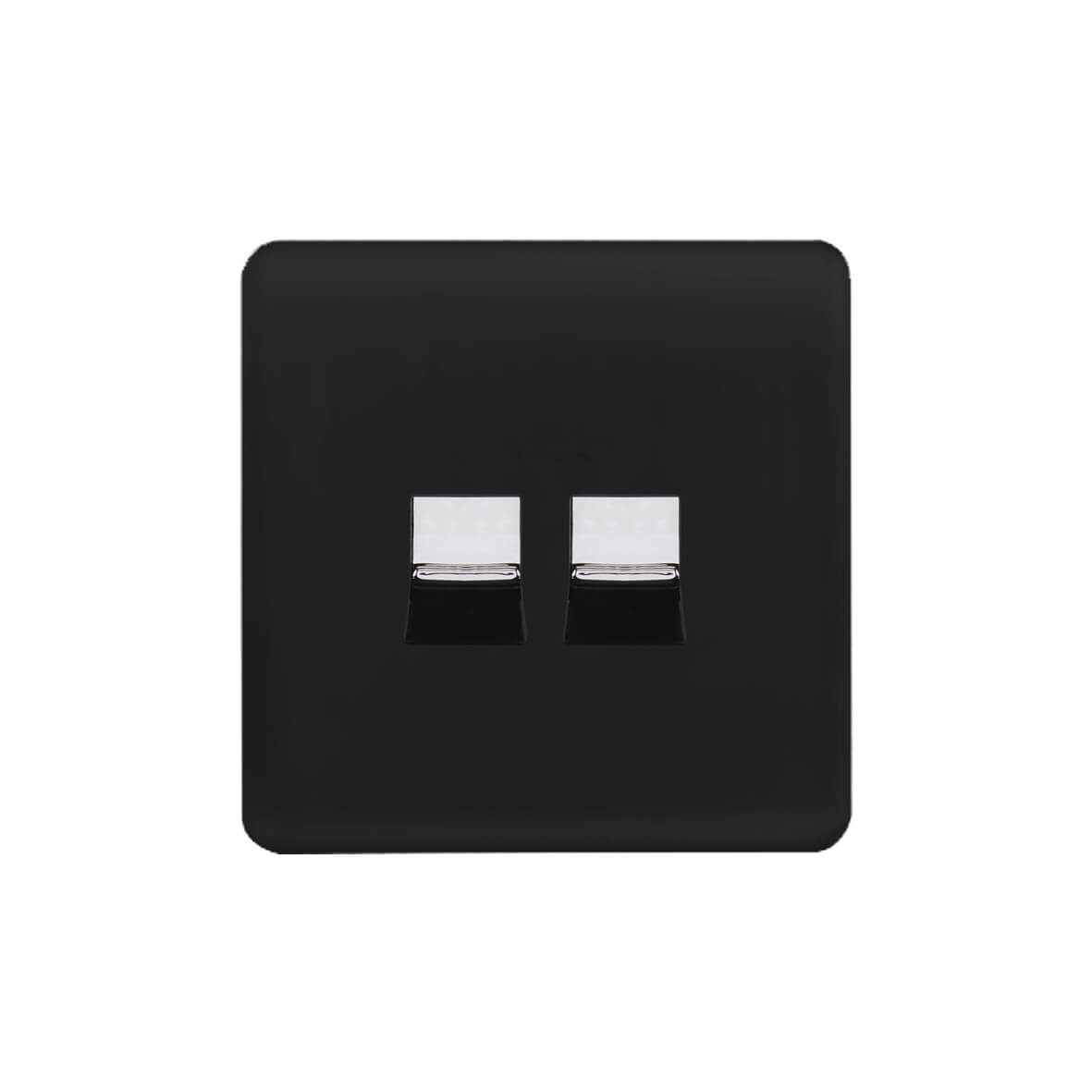 Screwless Curve Profile 2G BT Telecom Socket - Master