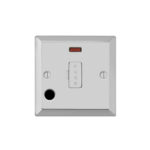 Bevel Edge Profile Fused Connection Unit with Neon and Flex Outlet - 13A Fused