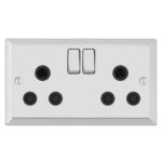 Bevel Edge Profile 2G 15A Switched Socket-SP