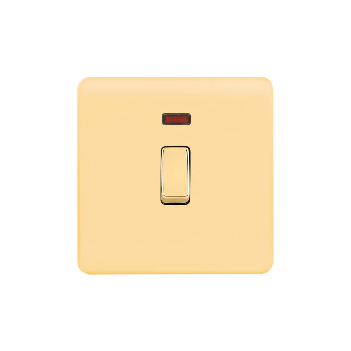 Screwless Curve Profile 1G 20A D. P. Switch with Neon