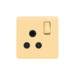 Screwless Curve Profile 1G 15A Switched Socket-SP