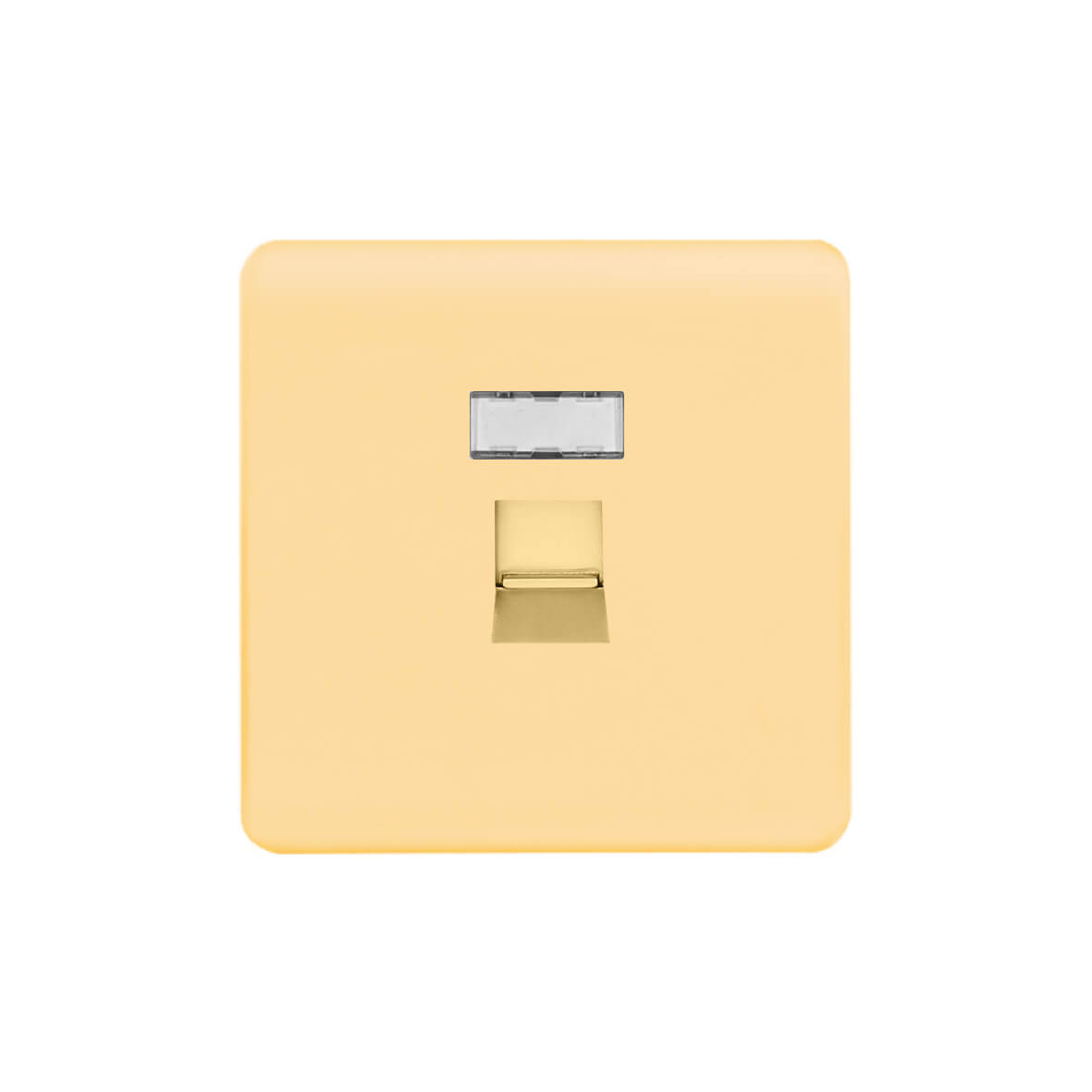 Screwless Curve Profile 1G RJ11 Telecom Socket