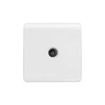 Screwless Curve Profile 1G Co-axial Socket