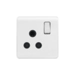 Screwless Curve Profile 1G 15A Switched Socket-SP