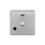 Metal Curve Profile 1G 20A D. P. Switch with Neon and Flex Outlet