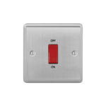 Metal Curve Profile 45A D.P. Switch - Single Plate