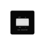 Screwless Flat Profile Fan Isolator 10AX Plate Switch