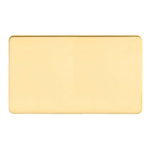 Screwless Flat Profile 2G Blank Plate