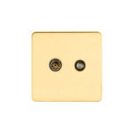 Screwless Flat Profile 2G Satellite and Co-axial Socket