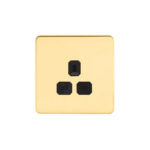 Screwless Flat Profile 1G 13A Un-Switched Socket