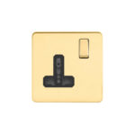 Screwless Flat Profile 1G Universal Switched Socket - SP