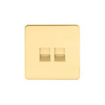 Screwless Flat Profile 2G BT Telecom Socket - Master