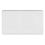 Screwless Flat Profile 2G Blank Plate