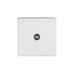 Screwless Flat Profile 1G Satellite Socket