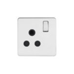 Screwless Flat Profile 1G 15A Switched Socket-SP