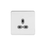 Screwless Flat Profile 1G 13A Un-Switched Socket