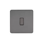 Screwless Flat Profile 1G, 2Way 10AX Plate Switch