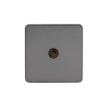 Screwless Flat Profile 1G Co-axial Socket