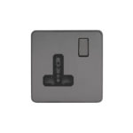 Screwless Flat Profile 1G Universal Switched Socket - SP