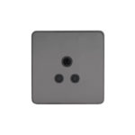 Screwless Flat Profile 5A Unswitched socket round pin