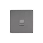 Screwless Flat Profile 1G BT Telecom Socket - Master