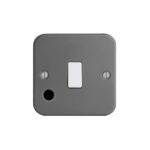 Metal Clad Range 1G 20A D. P. Switch with Flex Outlet
