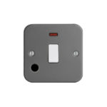 Metal Clad Range 1G 20A D. P. Switch with Neon and Flex Outlet