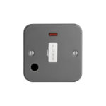 Metal Clad Range Fused Connection Unit with Neon and Flex Outlet - 3A Fused