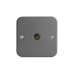 Metal Clad Range 1G Co-axial Socket