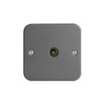 Metal Clad Range 1G Co-axial Isolated Socket