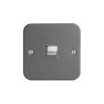 Metal Clad Range 1G BT Telecom Socket - Master