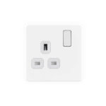 Screwless Flat Profile 1G 13A Switched Socket-DP