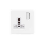 Screwless Flat Profile 1G Universal Switched Socket - SP