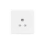 Screwless Flat Profile 5A Unswitched socket round pin