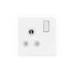 Screwless Flat Profile 1G 15A Switched Socket-SP