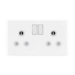 Screwless Flat Profile 2G 15A Switched Socket-SP