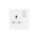 Screwless Flat Profile 1G 13A Switched Socket-DP