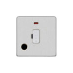 Screwless Flat Profile Fused Connection Unit with Neon and Flex Outlet - 3A Fused