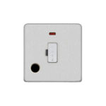 Screwless Flat Profile Fused Connection Unit with Neon and Flex Outlet - 13A Fused