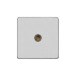 Screwless Flat Profile 1G Co-axial Socket