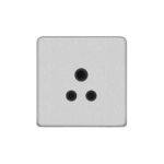 Screwless Flat Profile 5A Unswitched socket round pin