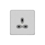 Screwless Flat Profile 1G 13A Un-Switched Socket