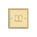 Georgian Profile 2G, 1Way 10AX Plate Switch