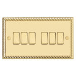 Georgian Profile 6G, 1Way 10AX Plate Switch