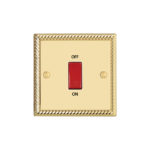 Georgian Profile 45A D.P. Switch - Single Plate